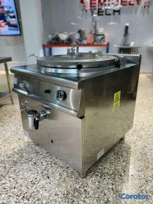 equipos profesionales - Marmita a gas industrial olla sopera caldo salsa 5