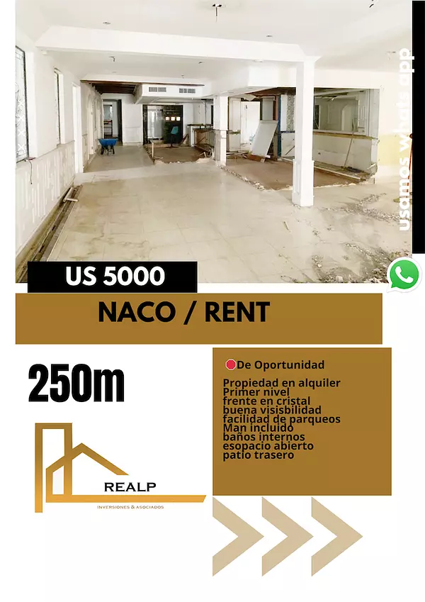 oficinas y locales comerciales - Local en Naco primer nivel  1