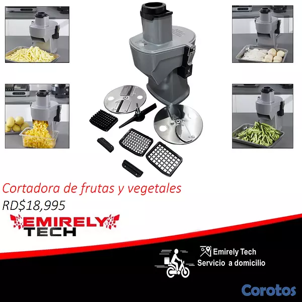 equipos profesionales - Picador 4 en 1 cortadora de frutas y vegetales 1