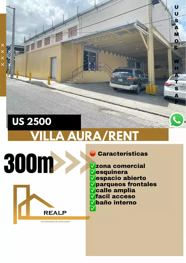 oficinas y locales comerciales - Alquiler nave en Villa Aura 1