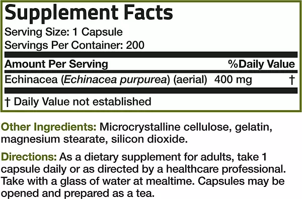 Salud y Equipamiento Médico - Equinacea 400 Mg Bronson 2