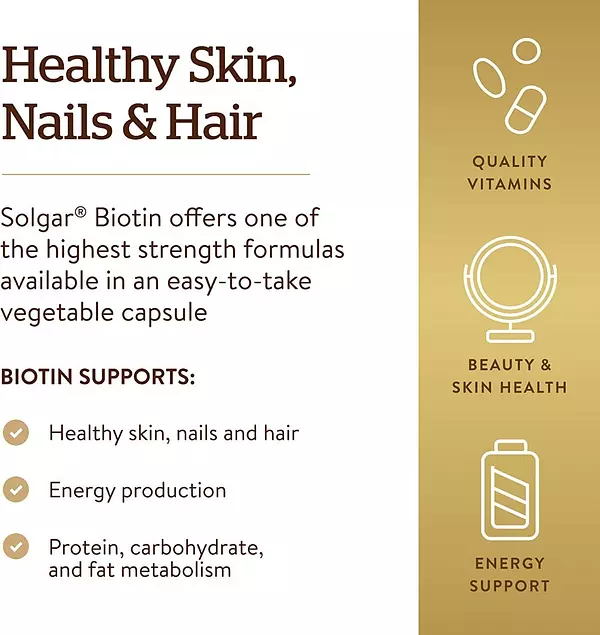 Salud y Equipamiento Médico - Biotina 10000 Mcg Piel, Uñas, Cabello Y Metabolismo 60 Cap 4