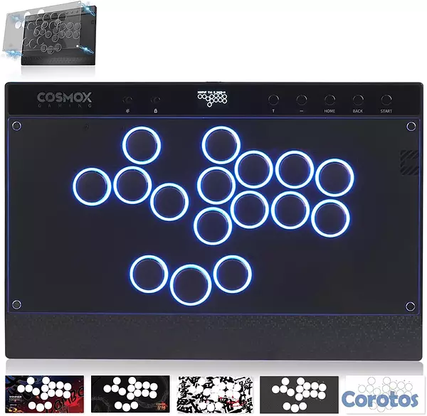 consolas y videojuegos - Cosmox Hautepad C16 - Control Arcade| PC, PS4/PS5, Switch 4