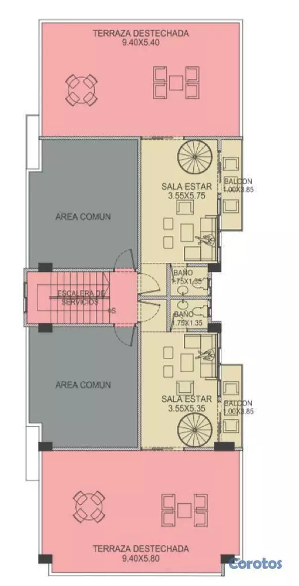 penthouses - Penthouse 4-F, Residencial F.J. — Elegancia, Espac 9