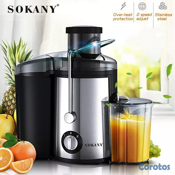 electrodomesticos - Extractor de jugo electrico para frutas y verduras Sokany sk-4000 2
