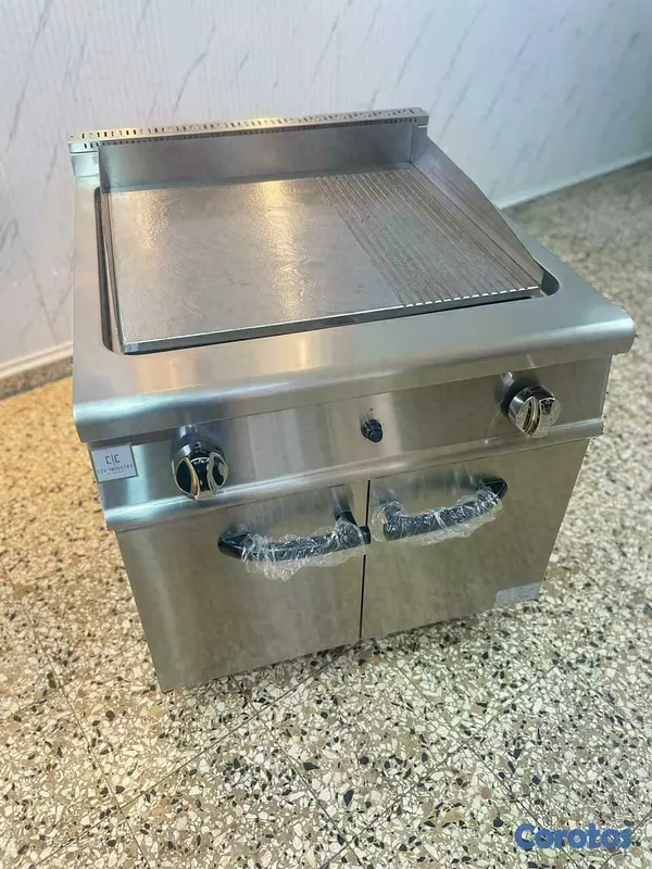 equipos profesionales - Estufa Plancha a Gas Industrial carnes vegetales  5