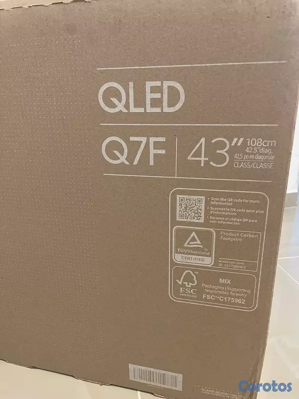 tv - samsung qled q7f
43 pulgas  2