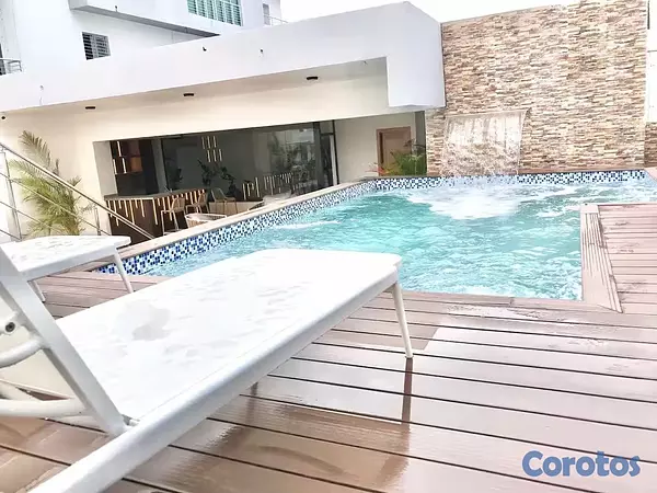 apartamentos - Apartamento Amueblado en Alquiler – Ensanche Paraí 1
