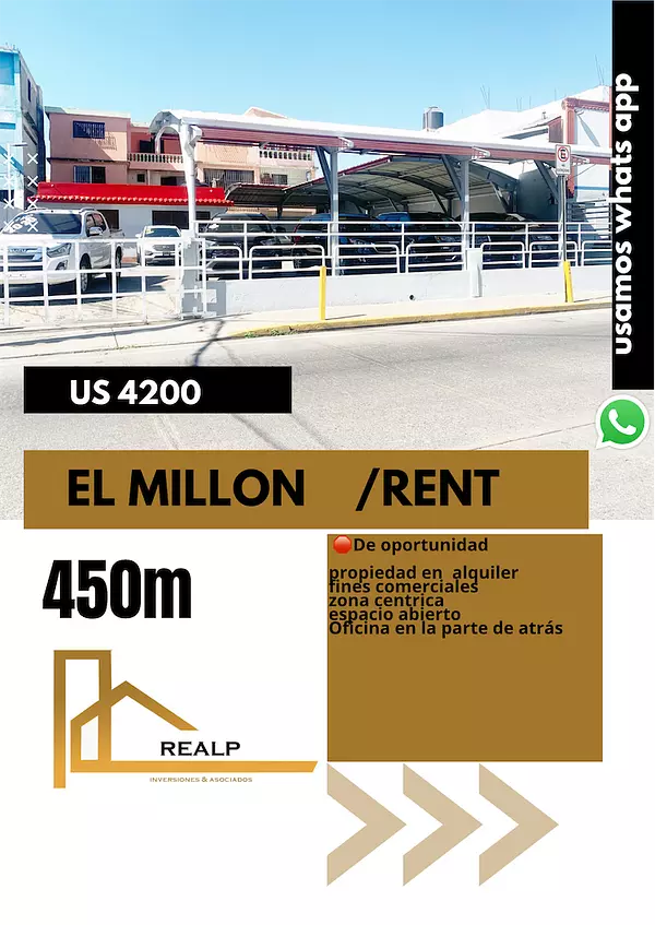 oficinas y locales comerciales - Propiedad en Alquiler en el millon 1