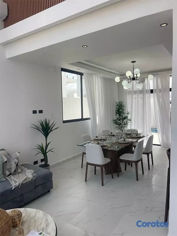 casas vacacionales y villas - Venta de Villa con piscina en punta cana reserva con 3000 dólares zona turística 6