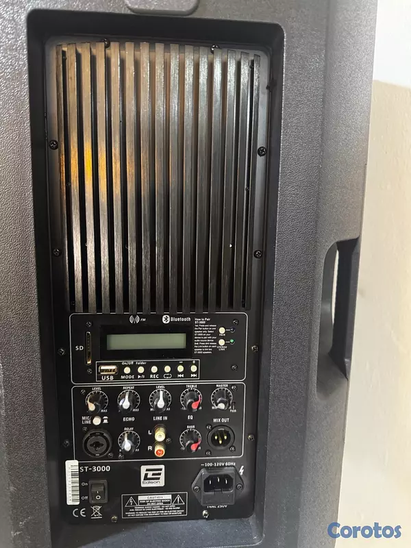 camaras y audio - Bocina Profesional Edison ST-3000 Potencia, Bluetooth y Sonido de Alto Nivel 3