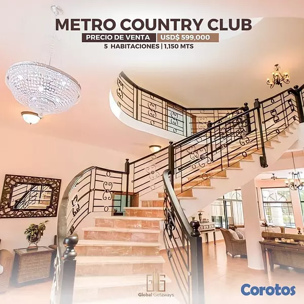 casas vacacionales y villas - Ven y conoce esta extraodinaria villa ubicada en:📍Metro Country club  9