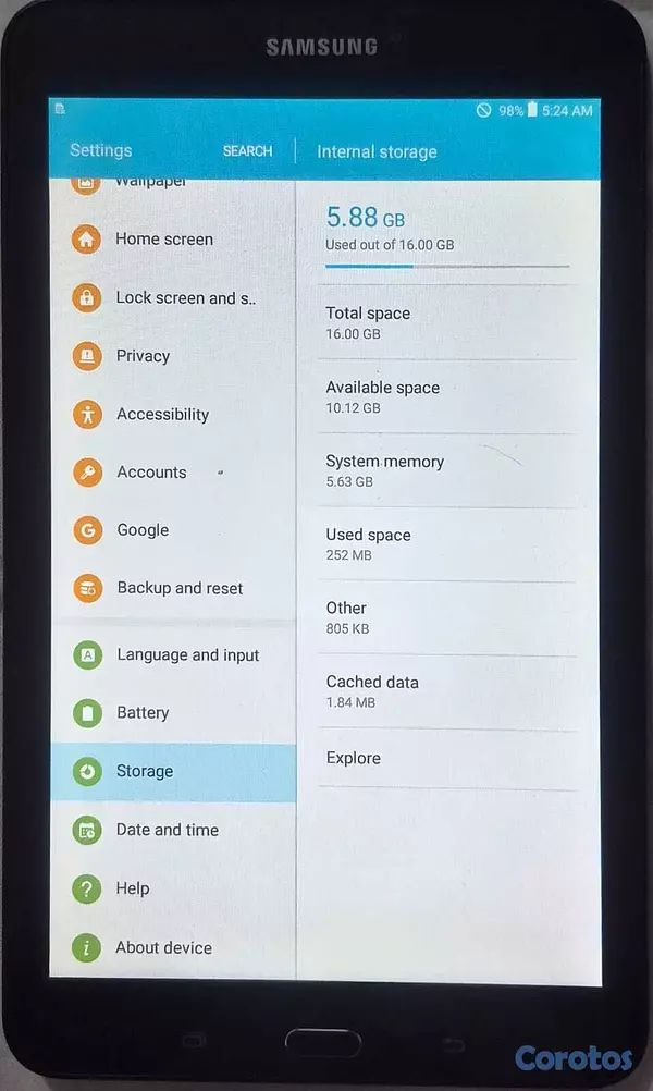 celulares y tabletas - Tableta Samsung Galaxy Tab E de 8 pulgadas 4