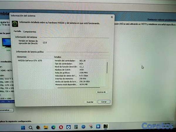 otros electronicos - Tarjeta de video Nvidia GTX 1070 8GB 7