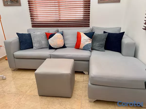 muebles y colchones - Sofá seccional de tres Plazas 3