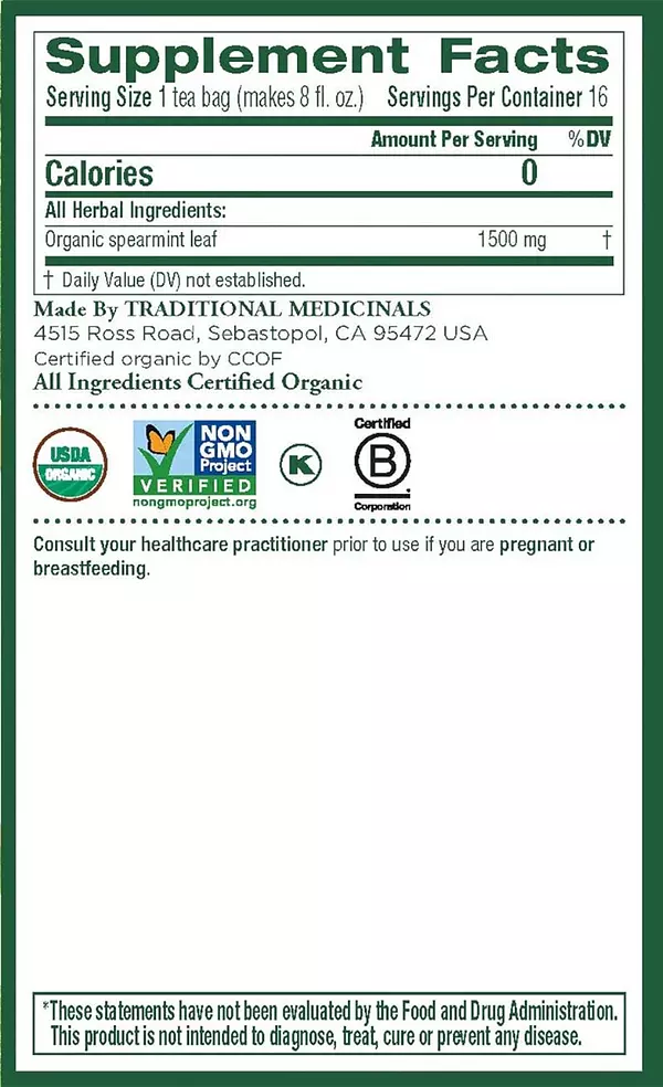 Salud y Equipamiento Médico - Té Orgánico De Menta Verde X6 3