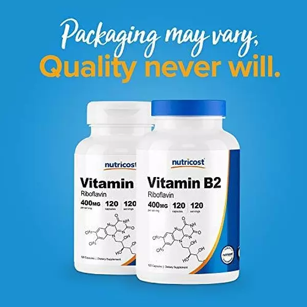 Salud y Equipamiento Médico - Nutricost Vitamina B2 400 Mg, 120 Capsulas 5