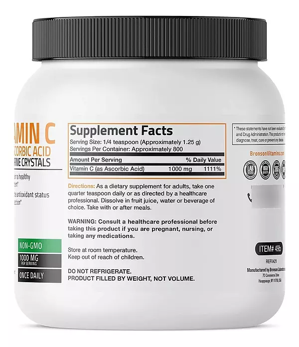 Salud y Equipamiento Médico - Vitamina C En Polvo Absorcion Acido Soluble 1000 Mg 1 Kg 3