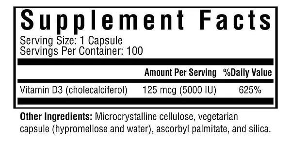 Salud y Equipamiento Médico - Vitamina D3 5000iu Seeking Heal 2