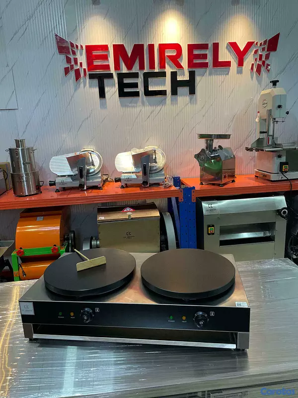 equipos profesionales - Crepera de doble parrilla para hacer crepe creps 5