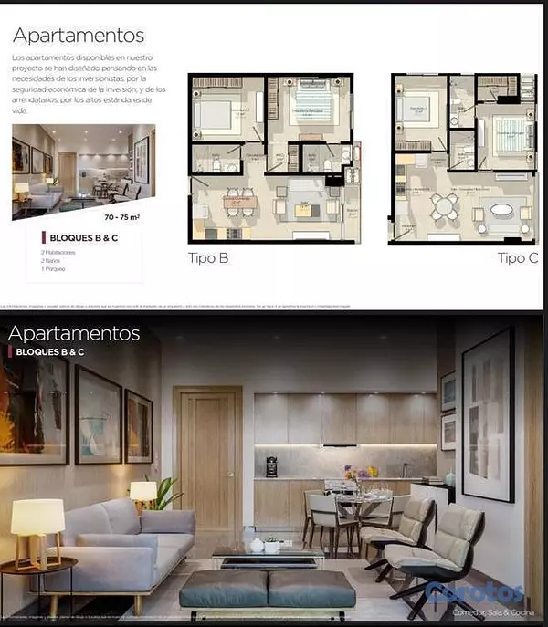 apartamentos - En Venta Apartamentos en Evariso Morales de 2 habitaciones 5