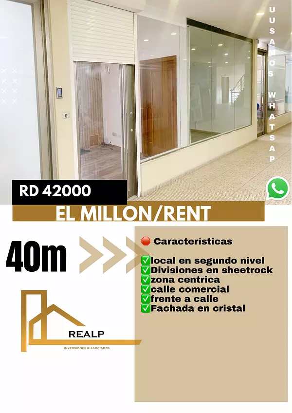 oficinas y locales comerciales - Alquiler local céntrico en el millon 1