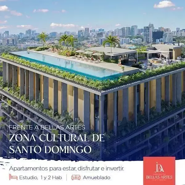 apartamentos - Santo Domingo – Jardines Bellas Artes – Estudio amueblado 5