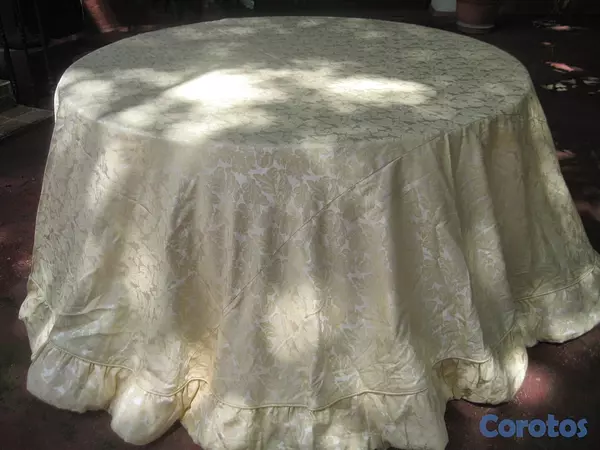 decoración y accesorios - MANTELES, Y TOPES PARA MESAS DE 60" DE DIÁMETRO Y BAMBALINAS DE 96" MESAS BUFFET 4