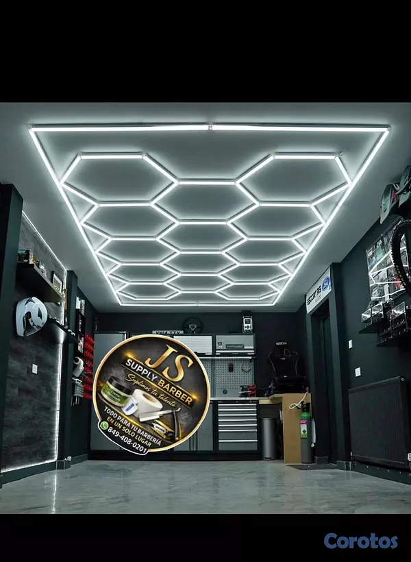 salud y belleza - 💡 Luces Hexagonales LED 14 Cuadrículas – Diseño Moderno y Profesional 🔥 3