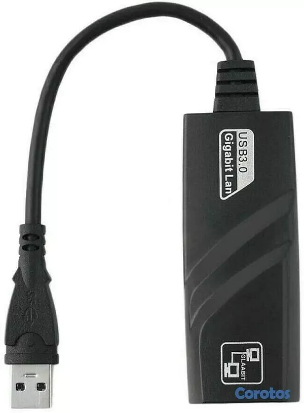 accesorios para electronica - Adaptador USB 3.0 a Ethernet red RJ45 LAN cableada Gigabit. 2