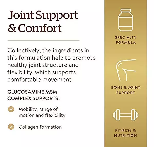 Salud y Equipamiento Médico - Solgar Glucosamina Msm Complex Tabletas 120 Unidades 4