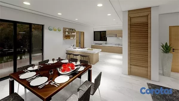 casas vacacionales y villas - Venta de Villa con piscina cerca de la playa en Juan dolio Metro country club  3