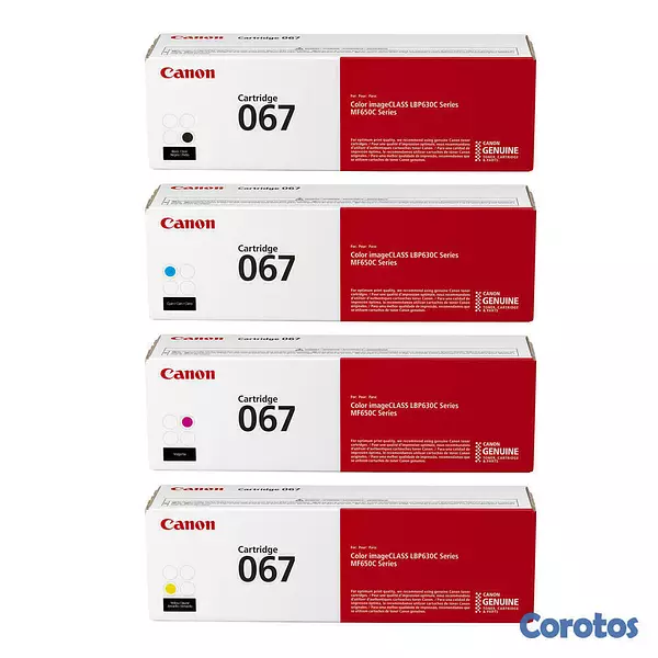 impresoras y scanners - TONER CANON 067  EN TODOS LOS COLORES   2