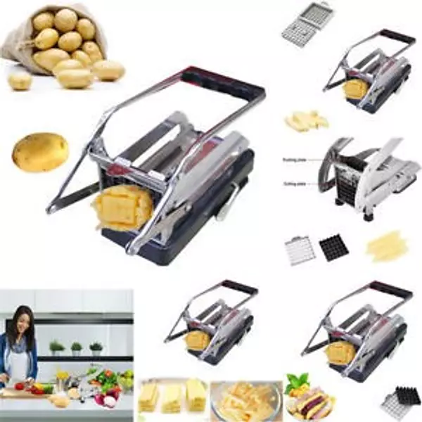 cocina - Maquina Cortadora De Papas Fritas Y Vegetales. Pela papas HIERRO FUERTE DURADERO 4