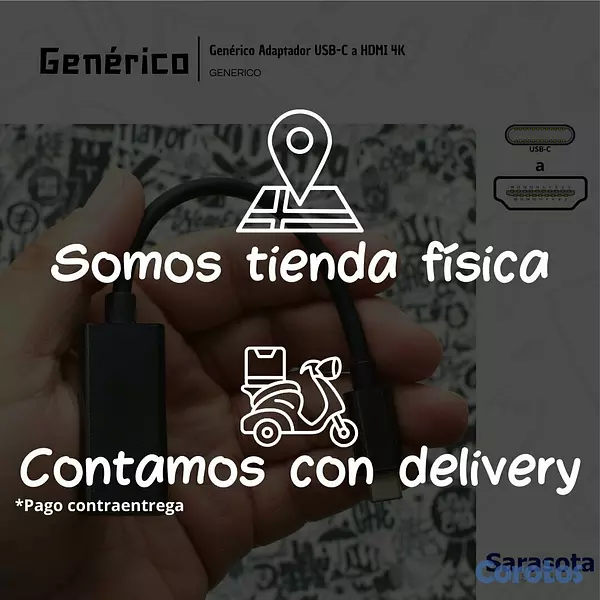 accesorios para electronica - Genérico Adaptador USB-C a HDMI 3