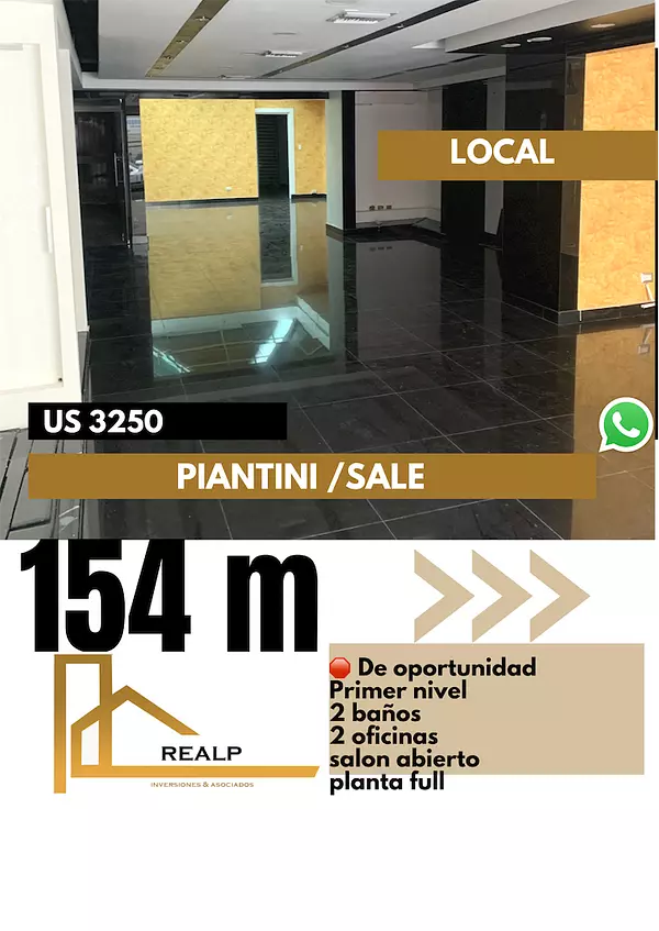 oficinas y locales comerciales - De oportunidad local en Piantini  154m 1