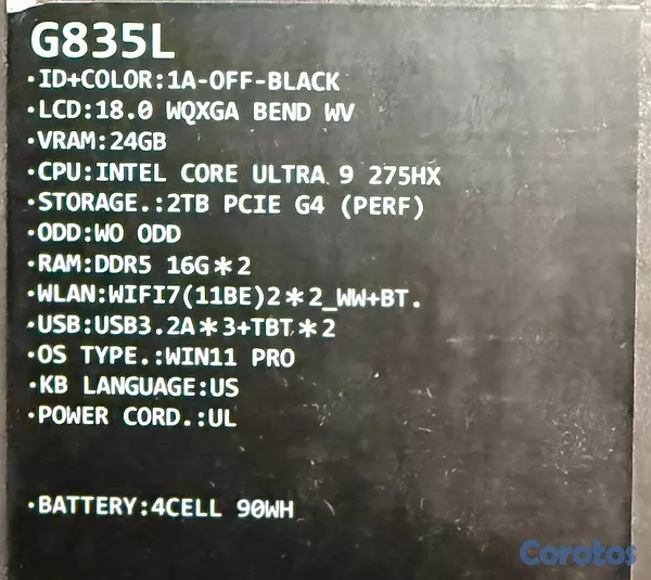 computadoras y laptops - ASUS ROG STRIX SCAR G18 2TB+32GB RTX5090 ULTRA 9 2