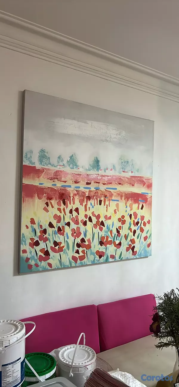 decoración y accesorios - Cuadro de pared grande. Arte paisaje abstracto. Pi 3