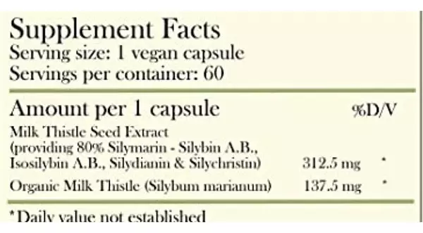Salud y Equipamiento Médico - Cardo Mariano 60cap Herbal Root 2