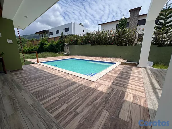 casas vacacionales y villas - Villa en Venta en Jarabacoa, complejo cerrado cerc 12