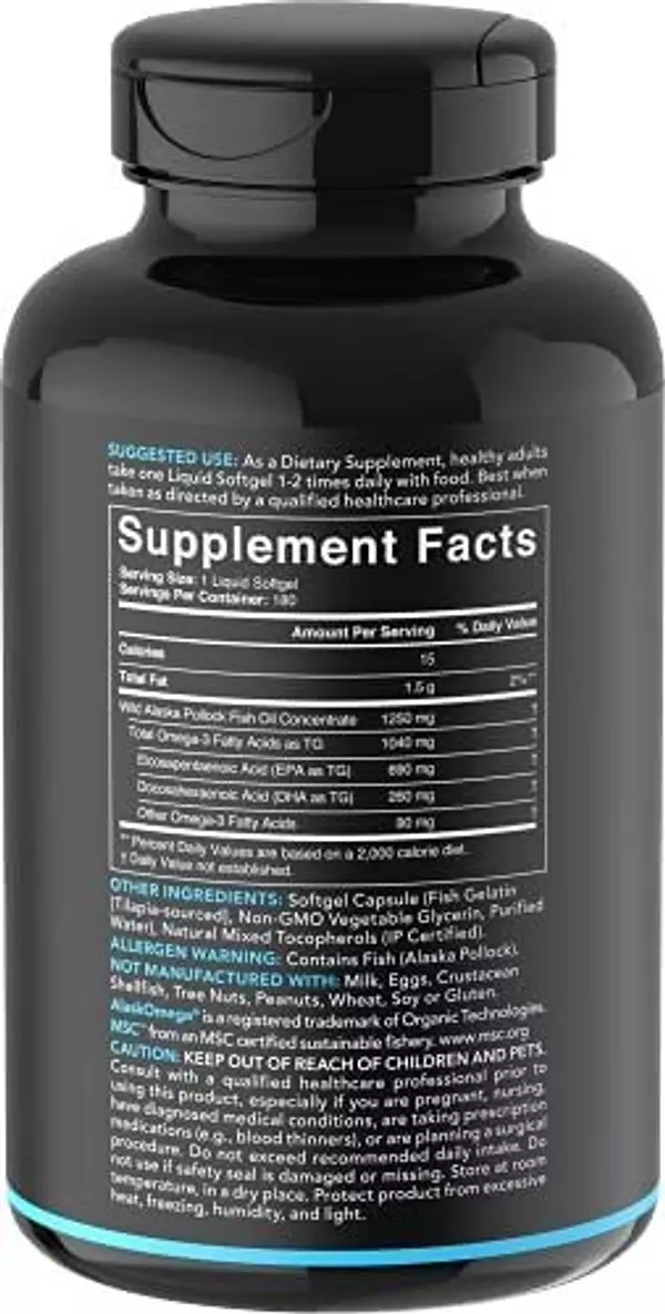 Salud y Equipamiento Médico - Aceite De Pescado Omega-3  Salvaje De Alaska 2