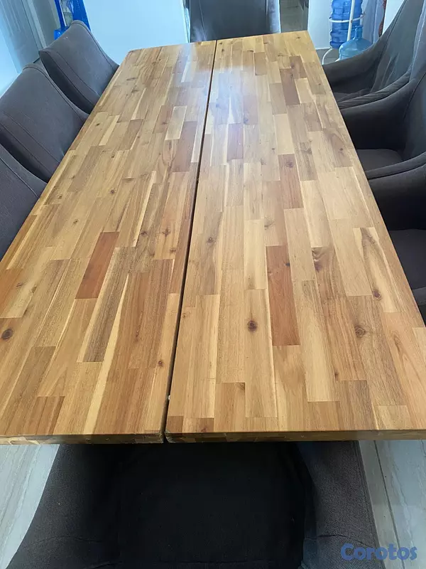muebles y colchones - MESA DE COMEDOR MODERNA 8 SILLAS 9