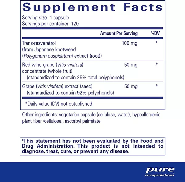 Salud y Equipamiento Médico - Resveratrol Pure Encapsulations - - Unidad A $5282 2