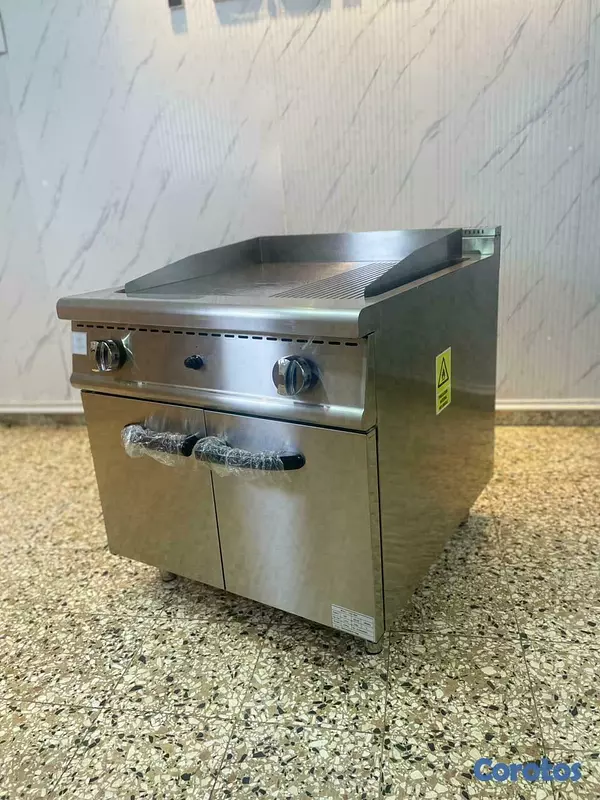 equipos profesionales - Estufa Plancha a Gas Industrial carnes vegetales  7