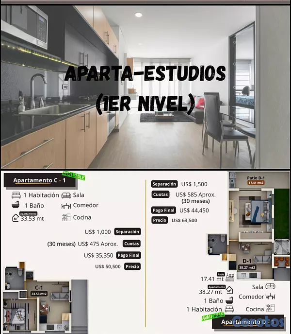 apartamentos - Aparta Estudio En El Embrujo Tercero  3