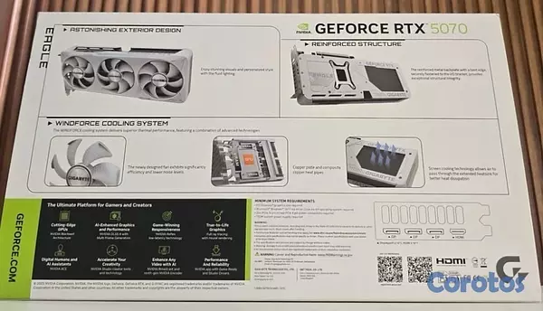 consolas y videojuegos - RTX 5070 Eagle Ice SFF 3
