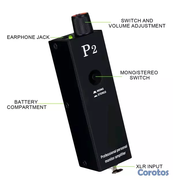 accesorios para electronica - Monitor P2 para personal de auriculares in-ear  3