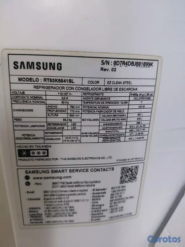 electrodomesticos - Nevera Samsung Inverter 18PC 2