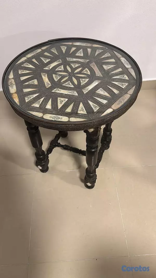 muebles y colchones - MESA REDONDA MARROQUI 1