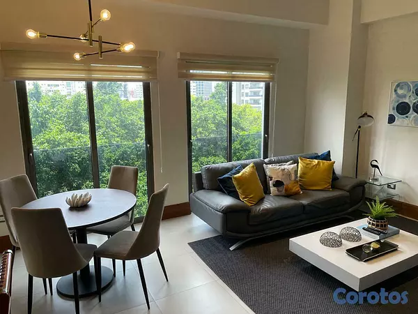 apartamentos - Alquilo Apto 1 hb, amueblado 6to piso en Piantini 1
